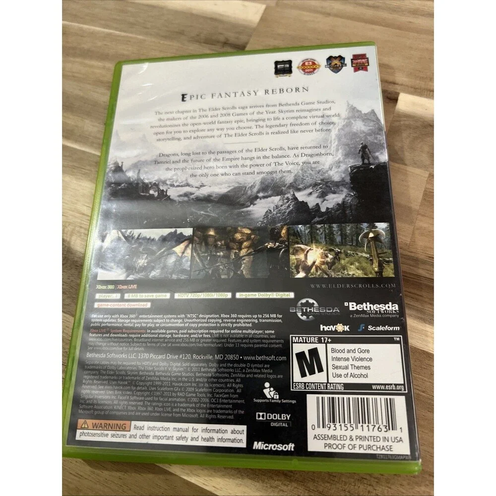 Elder Scrolls Skyrim - Microsoft‎ Xbox 360